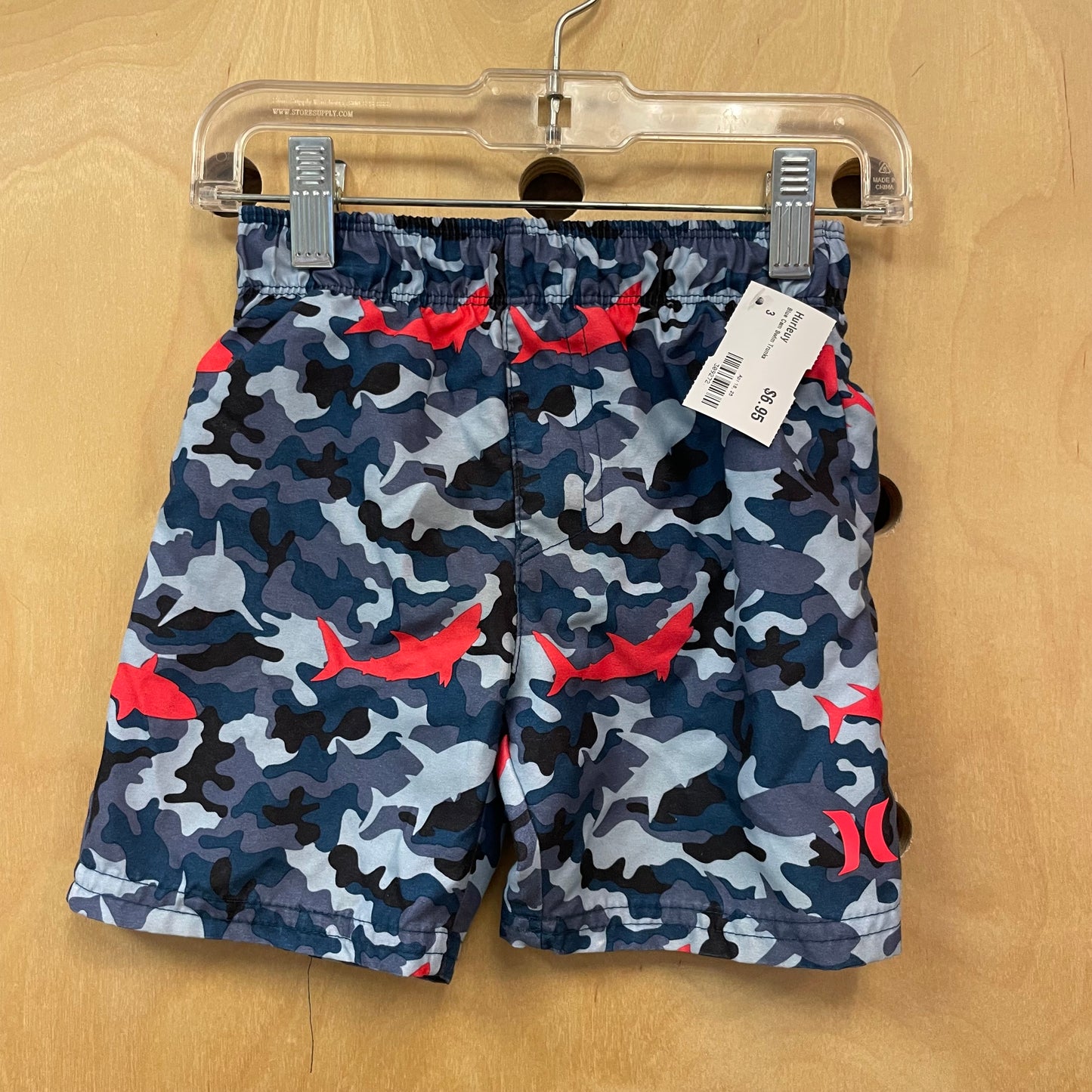 Blue Cam Swim Trunks