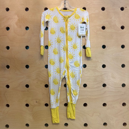 White/Yellow Suns Bamboo Zippy