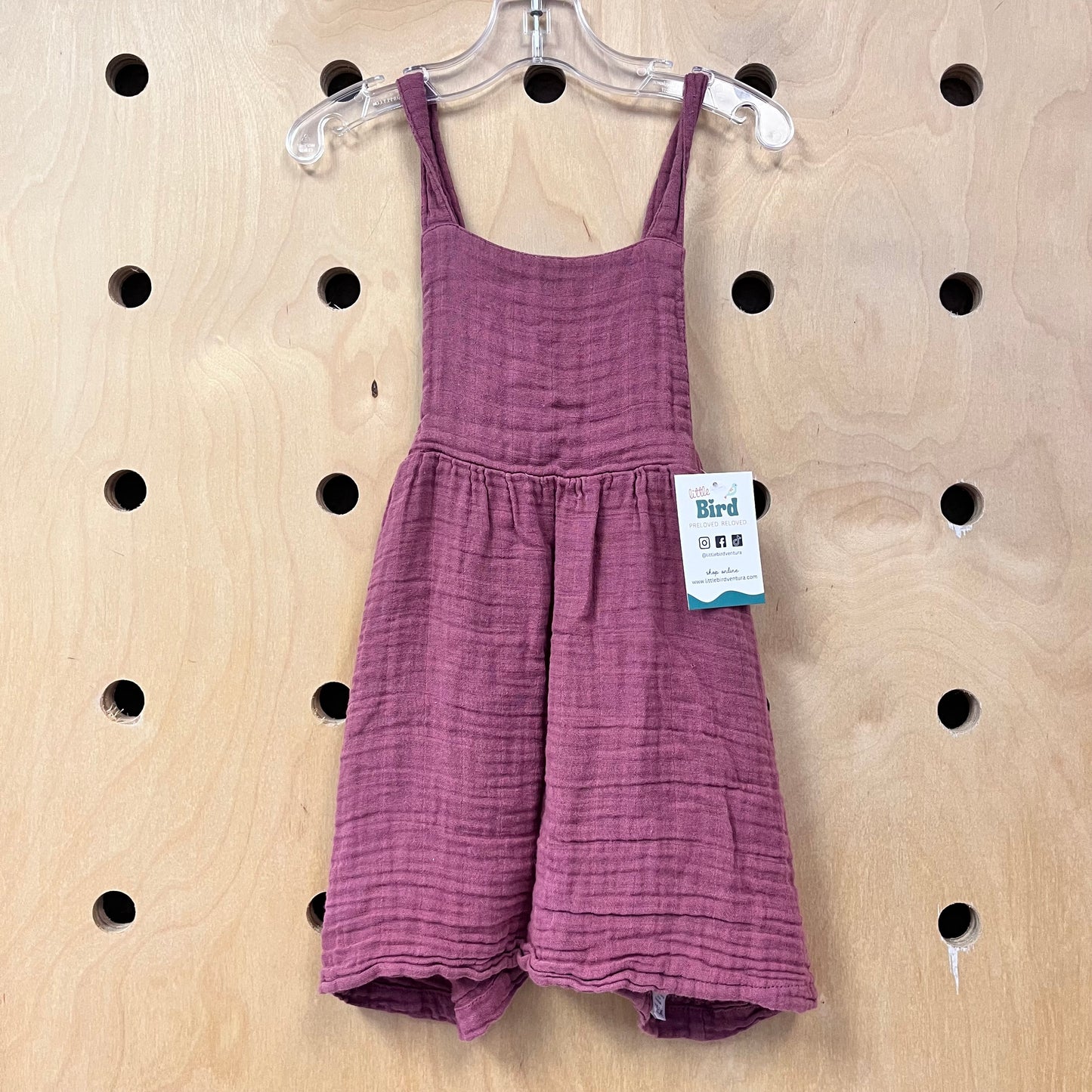 Mauve Organic Gauze Dress
