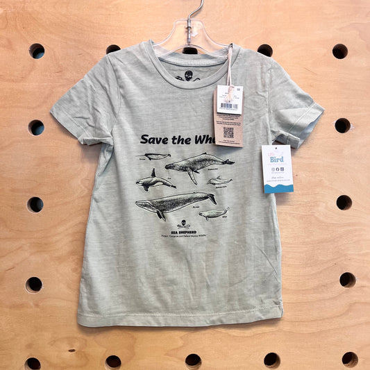 Organic Save the Whales Tee NEW!