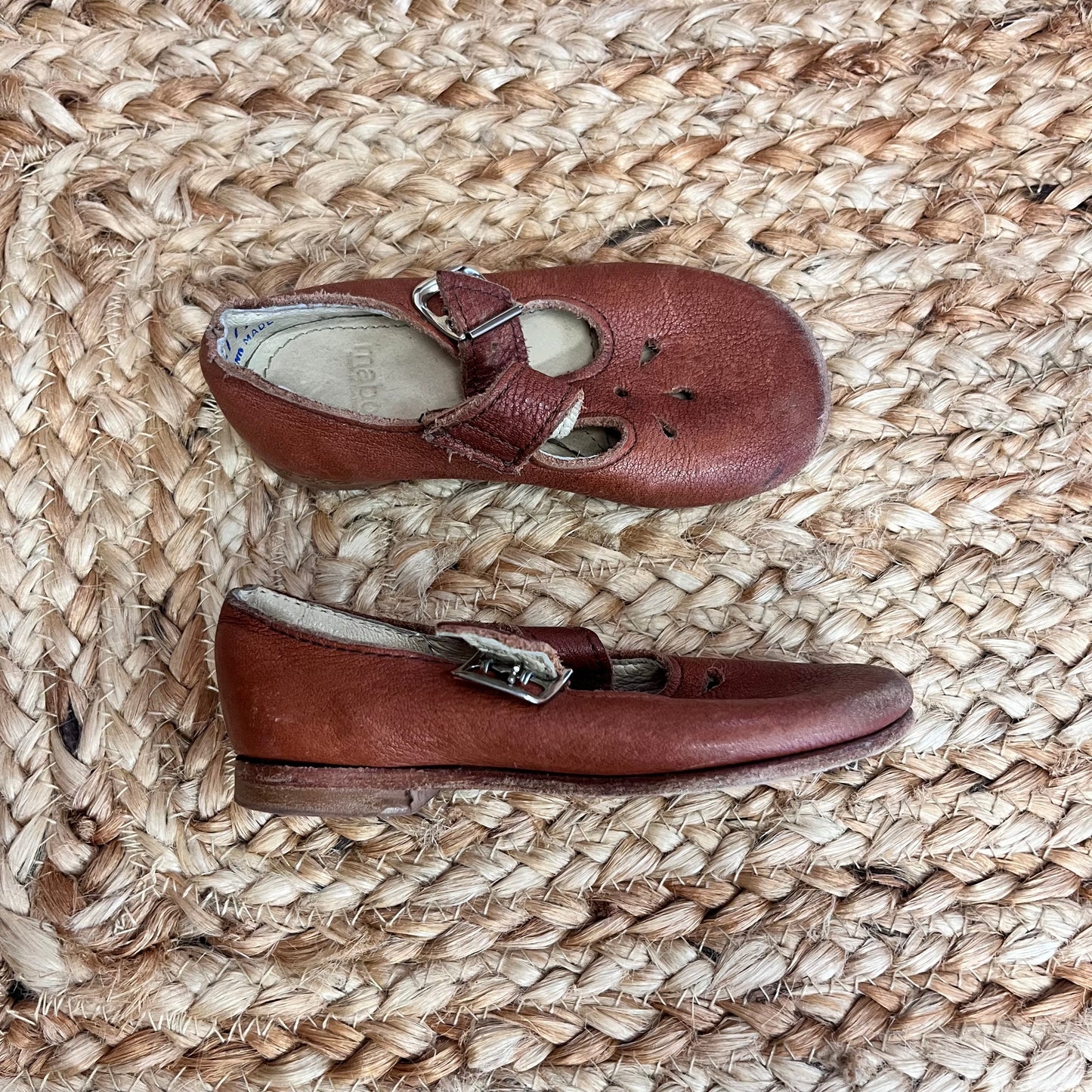 Brown Leather Mary Janes