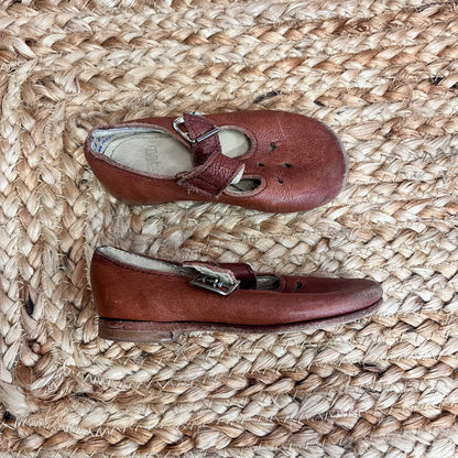 Brown Leather Mary Janes
