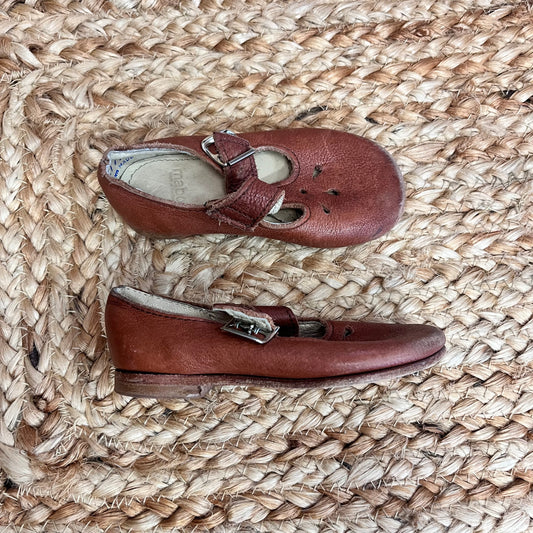 Brown Leather Mary Janes