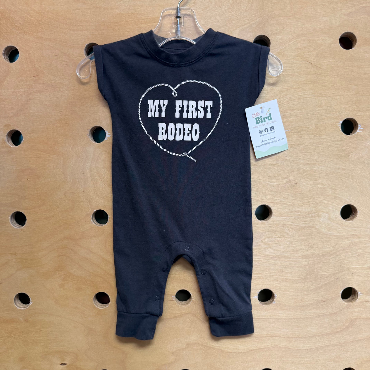Grey 'My First Rodeo' Romper