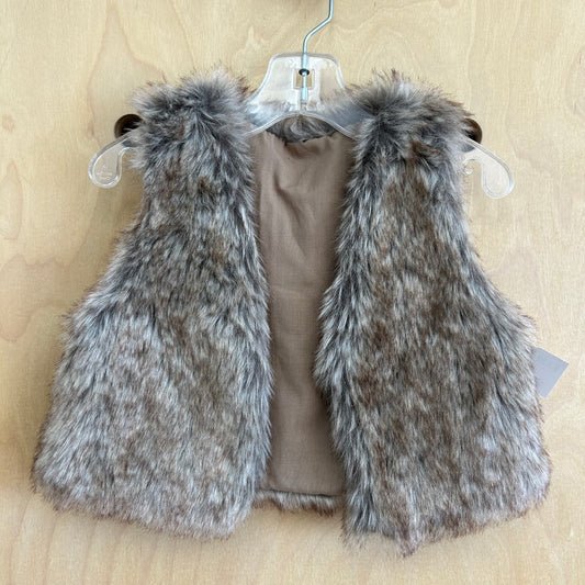 Fuzzy Brown Vest