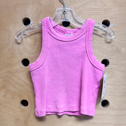 Pink Ribbed Tank