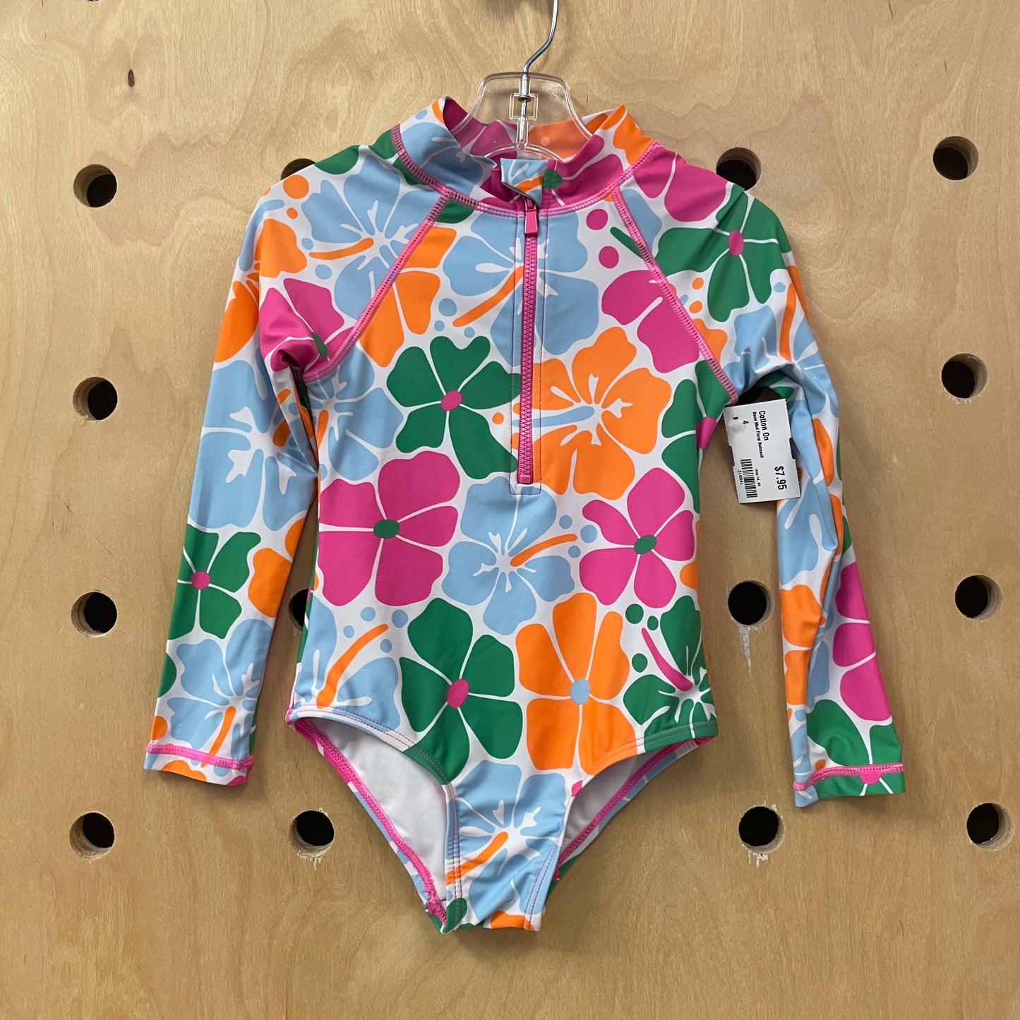 Neon Mod Floral Swimsuit