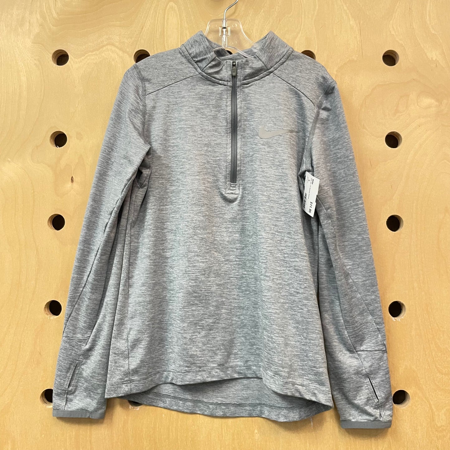 Grey Dri-Fit Running Pullover