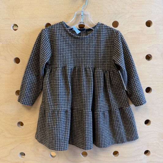 Brown/Black Plaid Dress