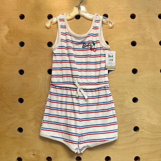 Red White & Blue Terry Barbie Romper NEW!
