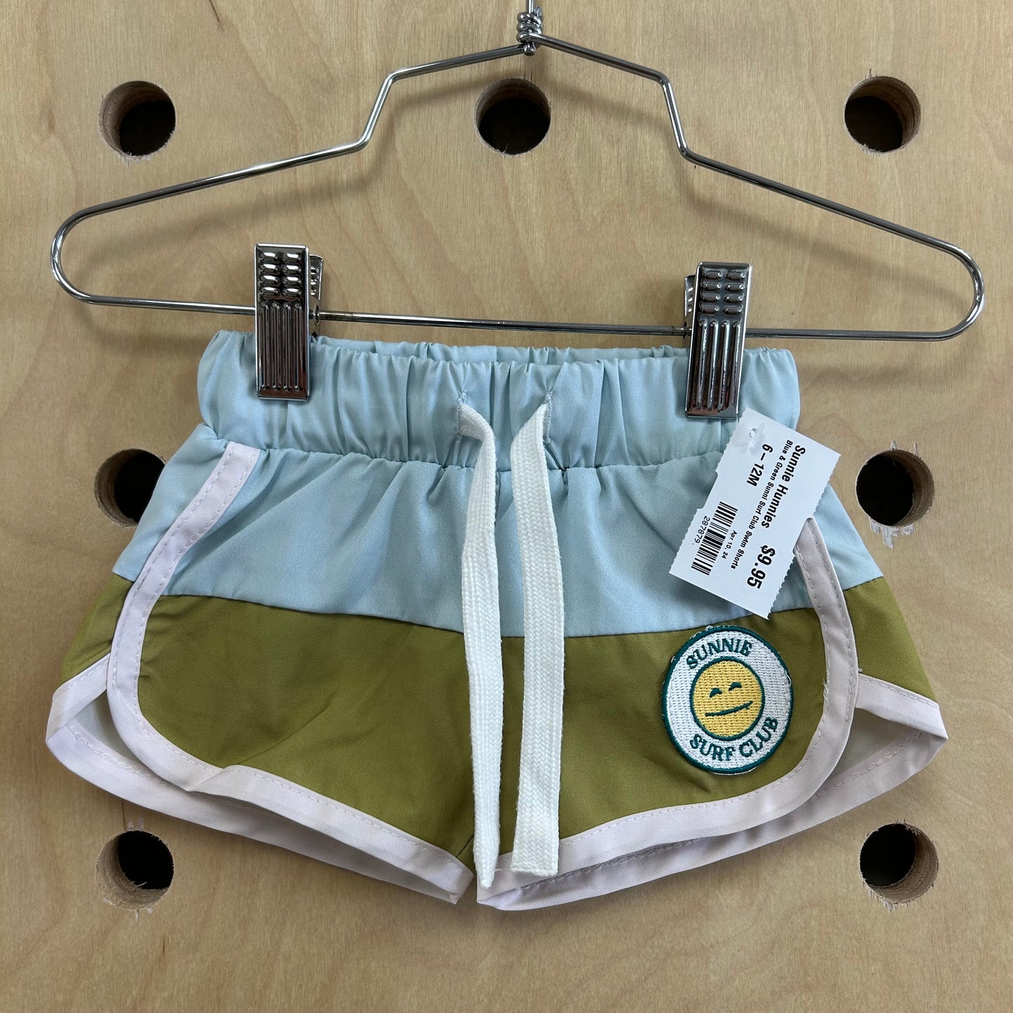 Blue & Green Sunni Surf Club Swim Shorts