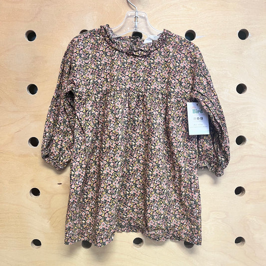 Black/Pink Floral Dress