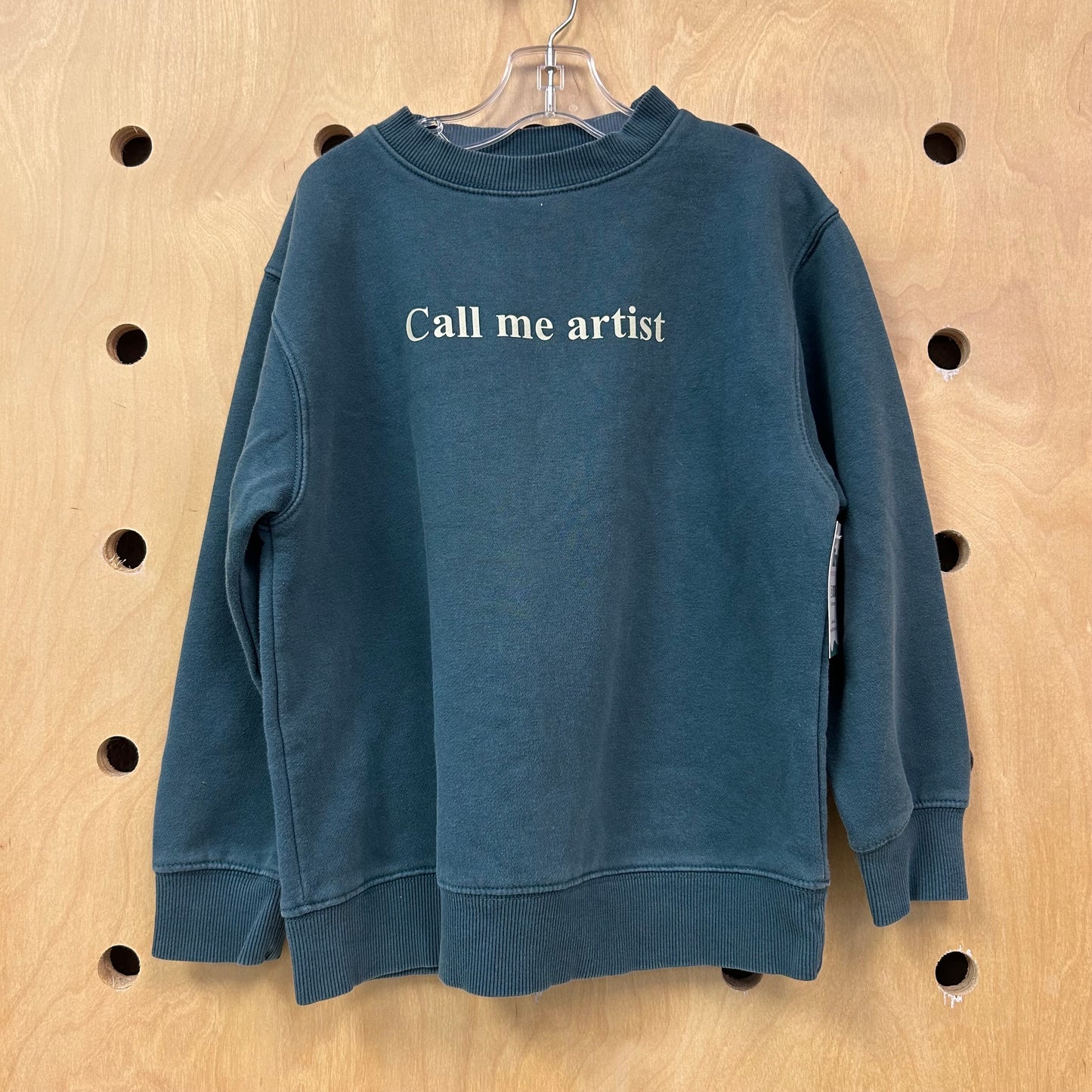 Teal Call me artist Pullover