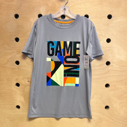 Grey Game On Quick Dry Tee