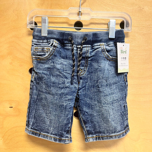 Denim Drawstring Shorts