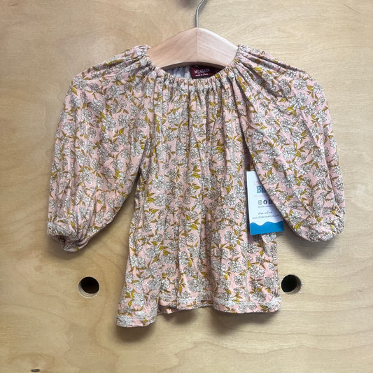 Peach Floral Bamboo Dress