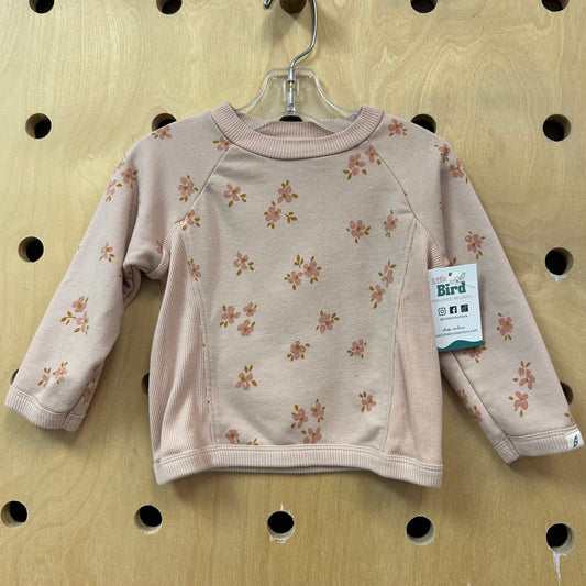Organic Floral French Terry Pullover