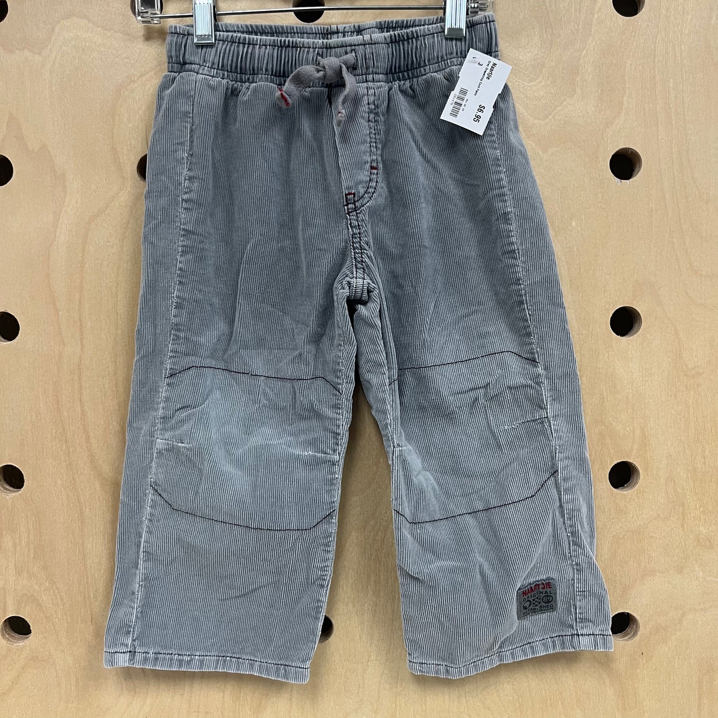 Grey Drawstring Cord Pants