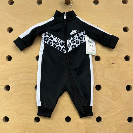 B+W Leopard Track Romper