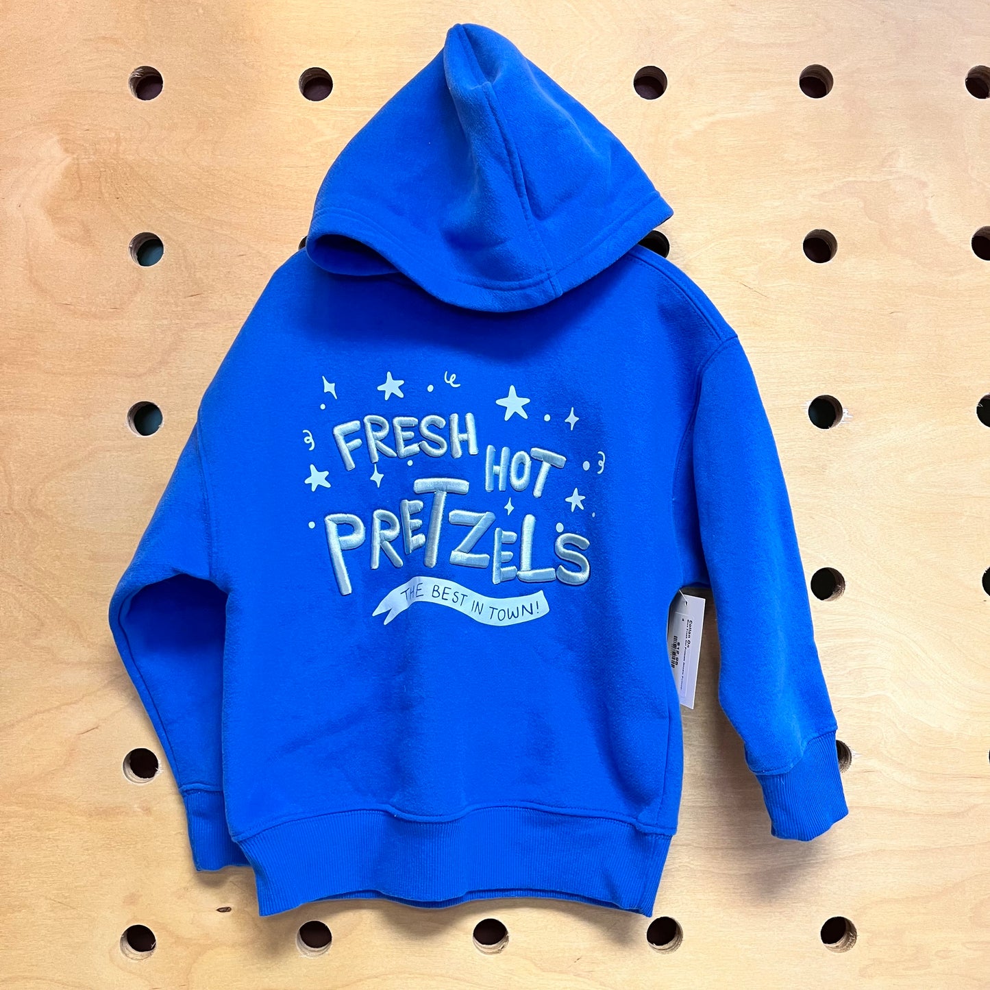 Blue Fresh Hot Pretzels Hoodie Pullover