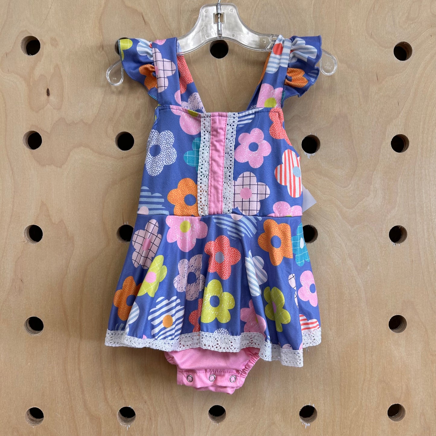 Blue Daisy Romper