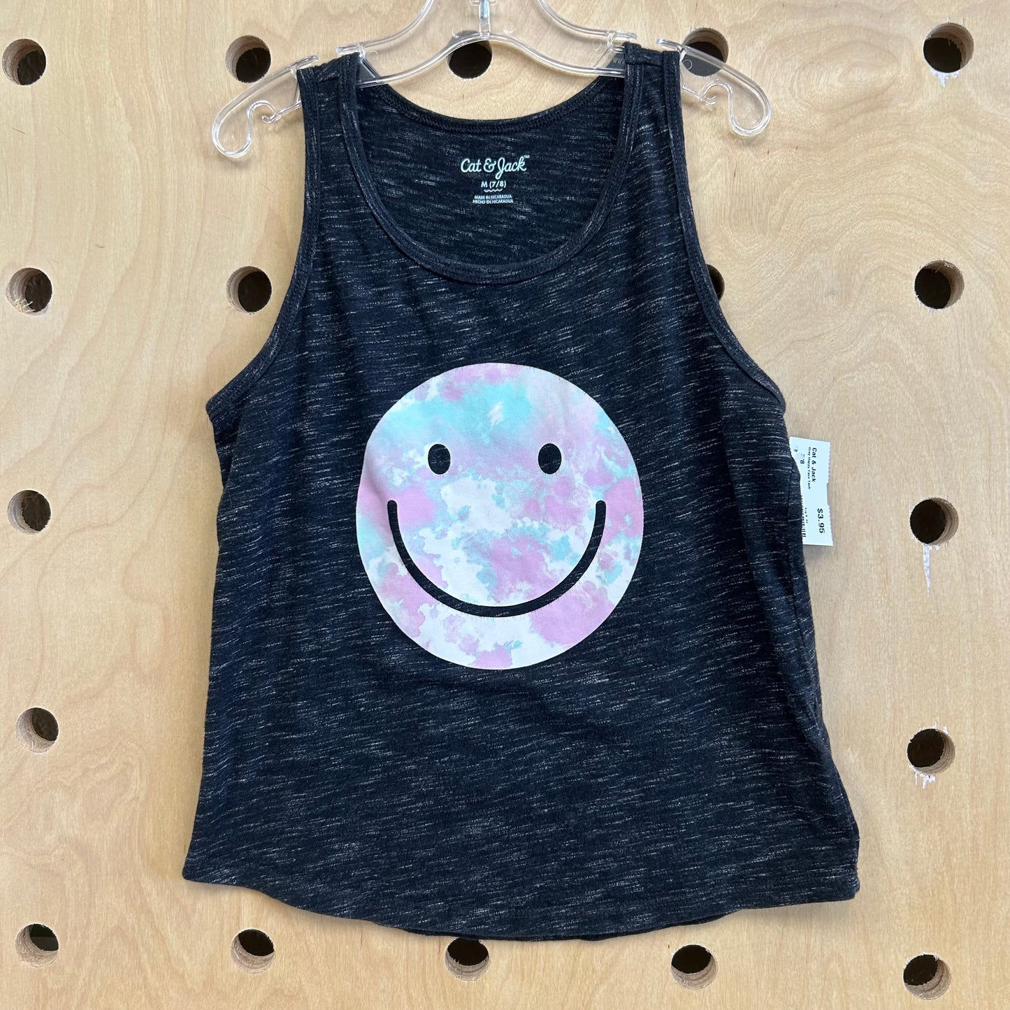 Grey Happy Face Tank