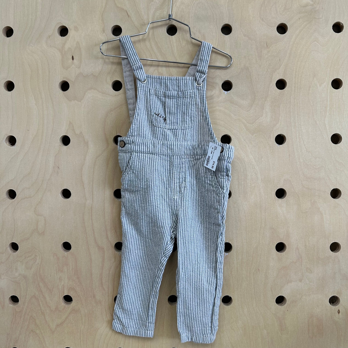 Blue Striped Wild Life Overalls
