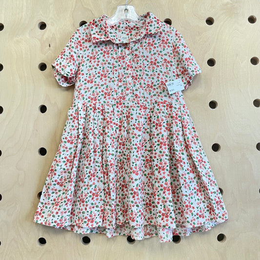 Peach Floral Dress