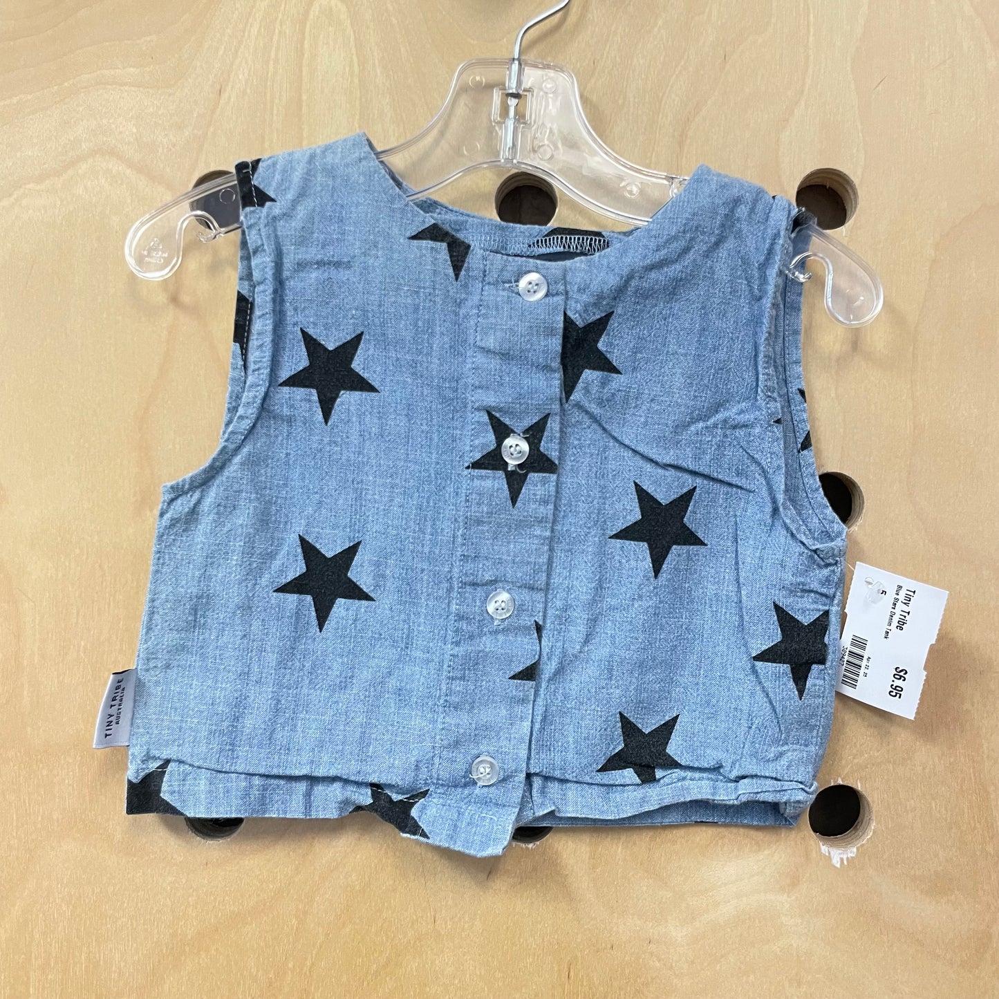 Blue Stars Denim Tank