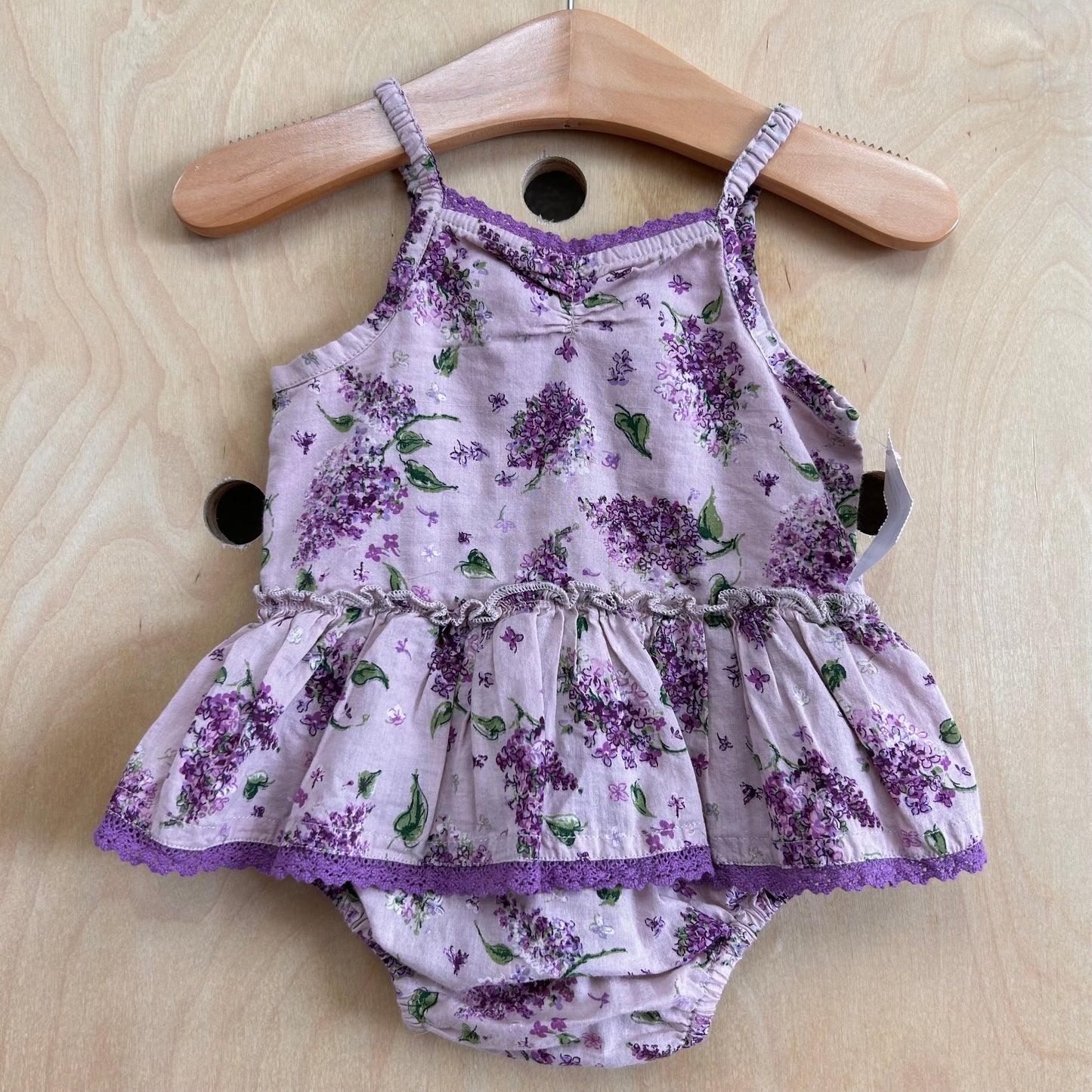 Lavender Floral Romper
