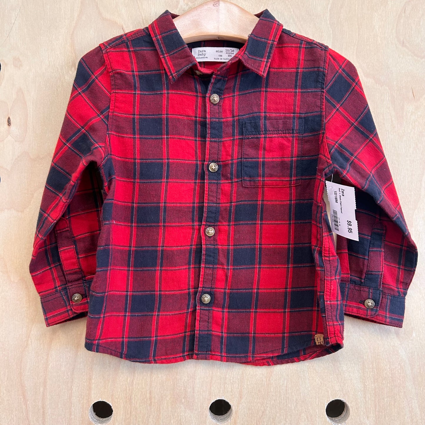 Red + Black Plaid Flannel