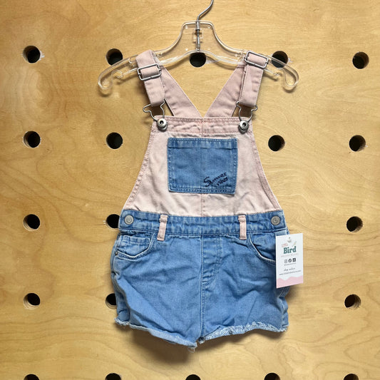 Pink Denim 'Summer Vibes' Shortalls