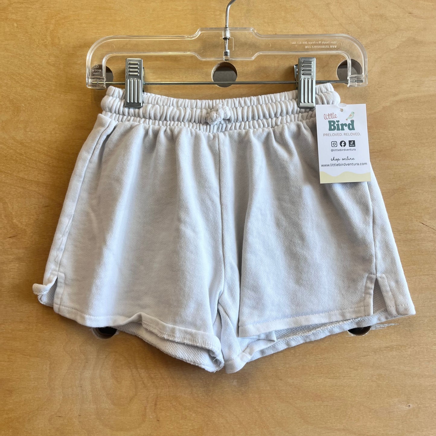 White Drawstring Shorts
