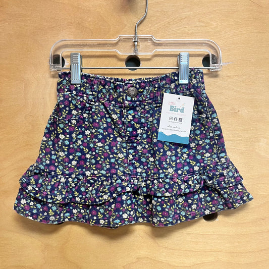 Floral Cord Tiered Skirt