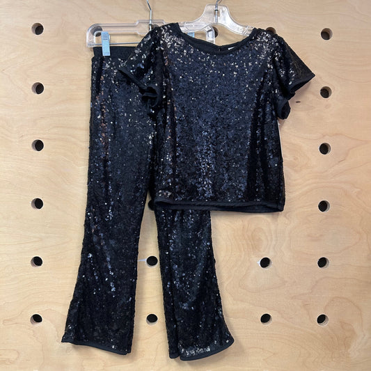 Black Sequins Top & Pants