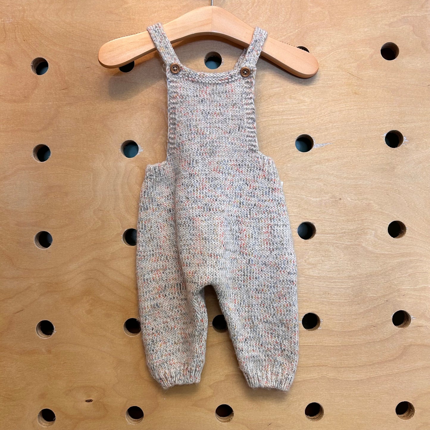Tan Speckled Knit Romper