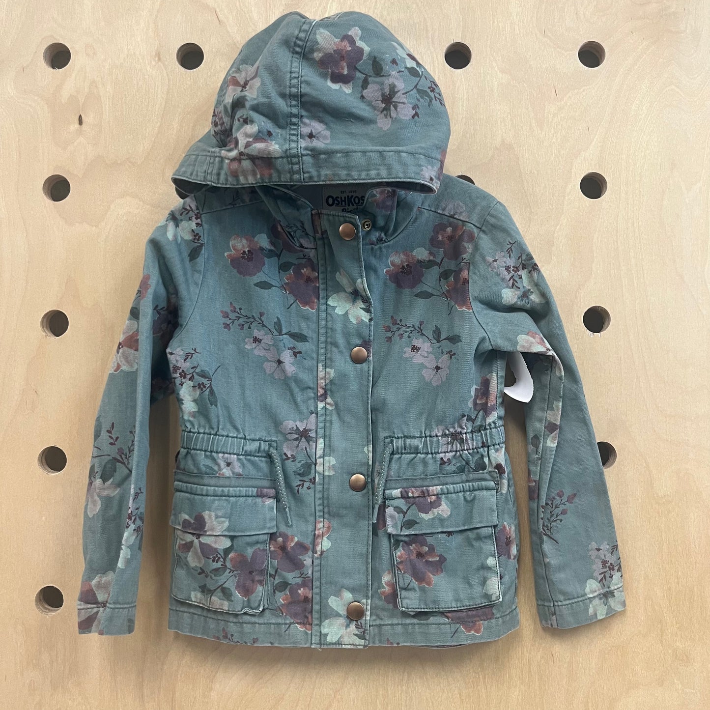 Blue Denim Floral Jacket