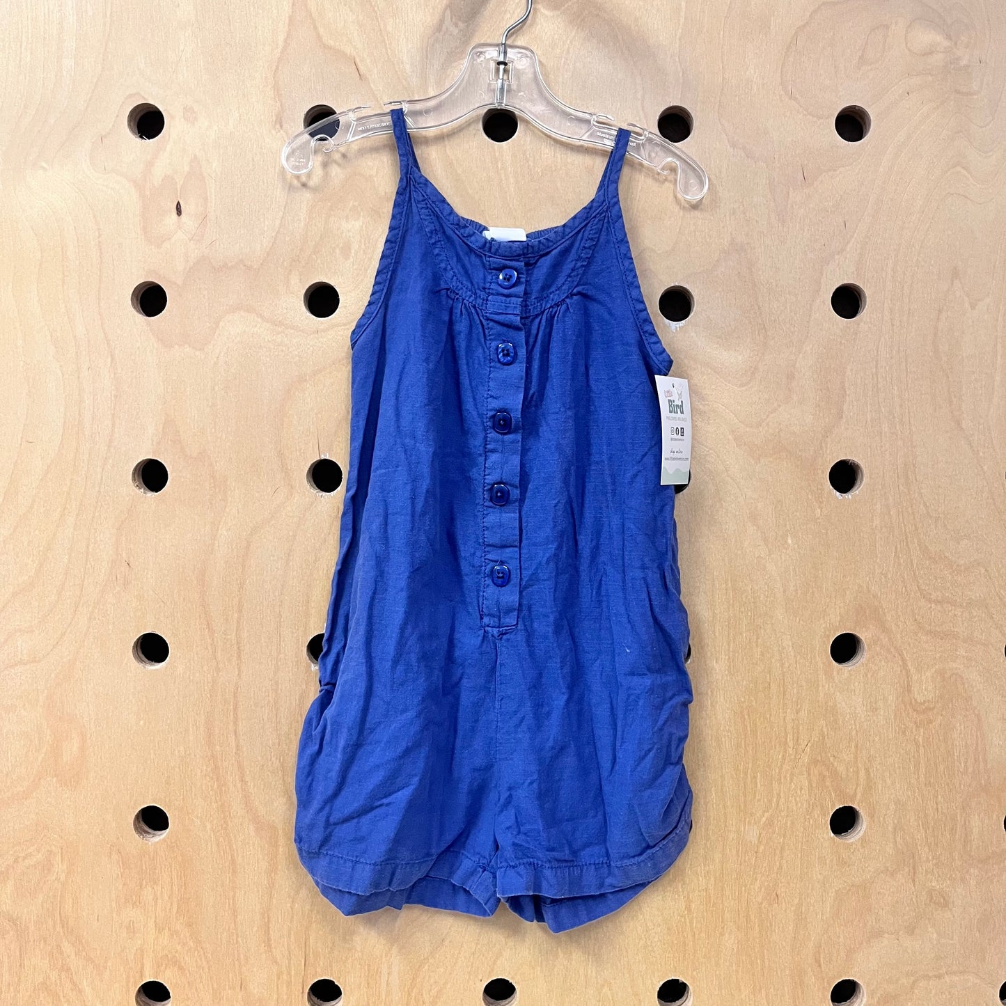 Blue Cotton Romper