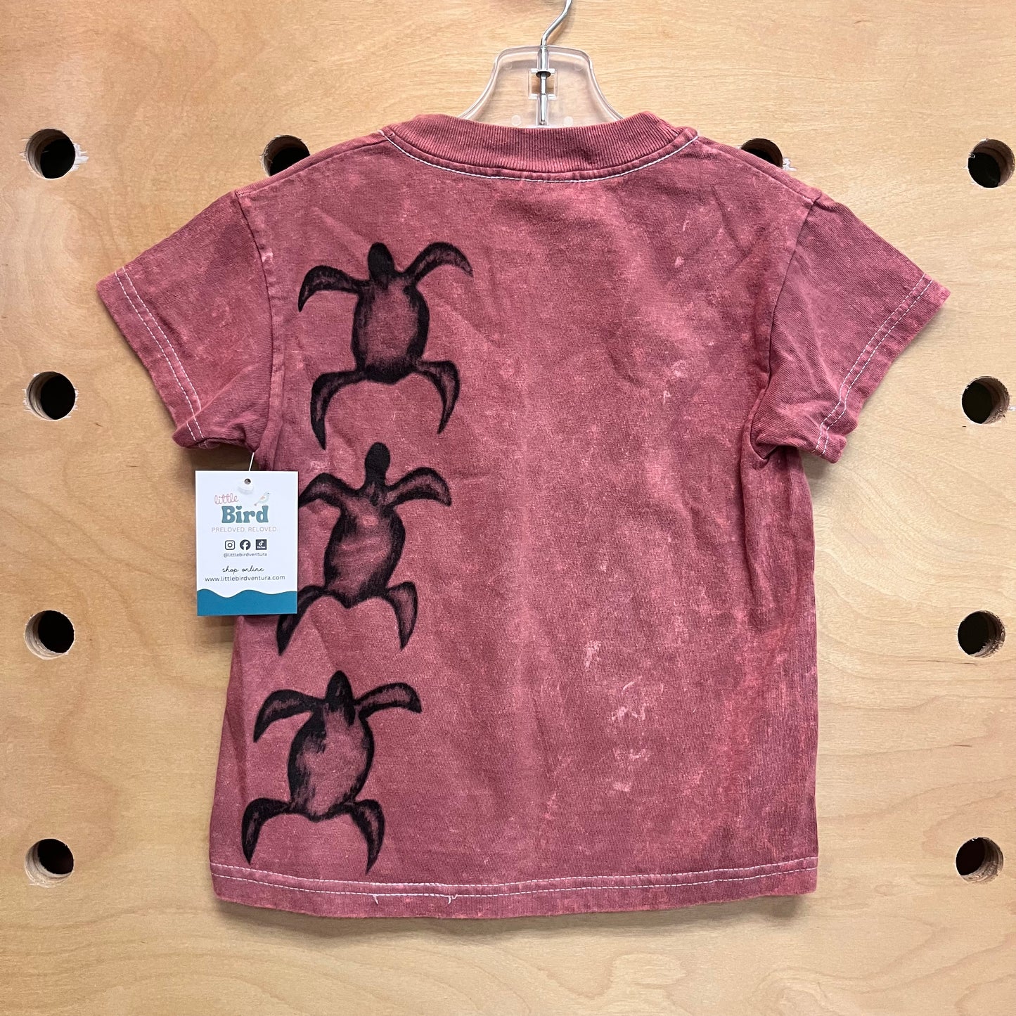 Burnt Orange Tie Dye Turtle Tee
