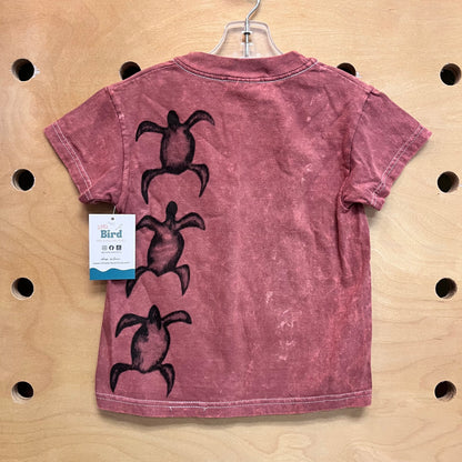 Burnt Orange Tie Dye Turtle Tee