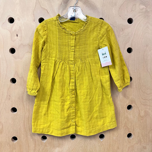 Yellow Button Dress