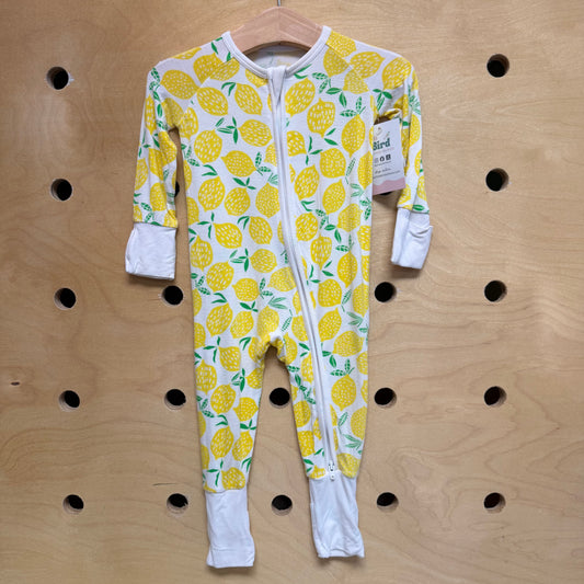 Yellow Lemons Bamboo Zippy