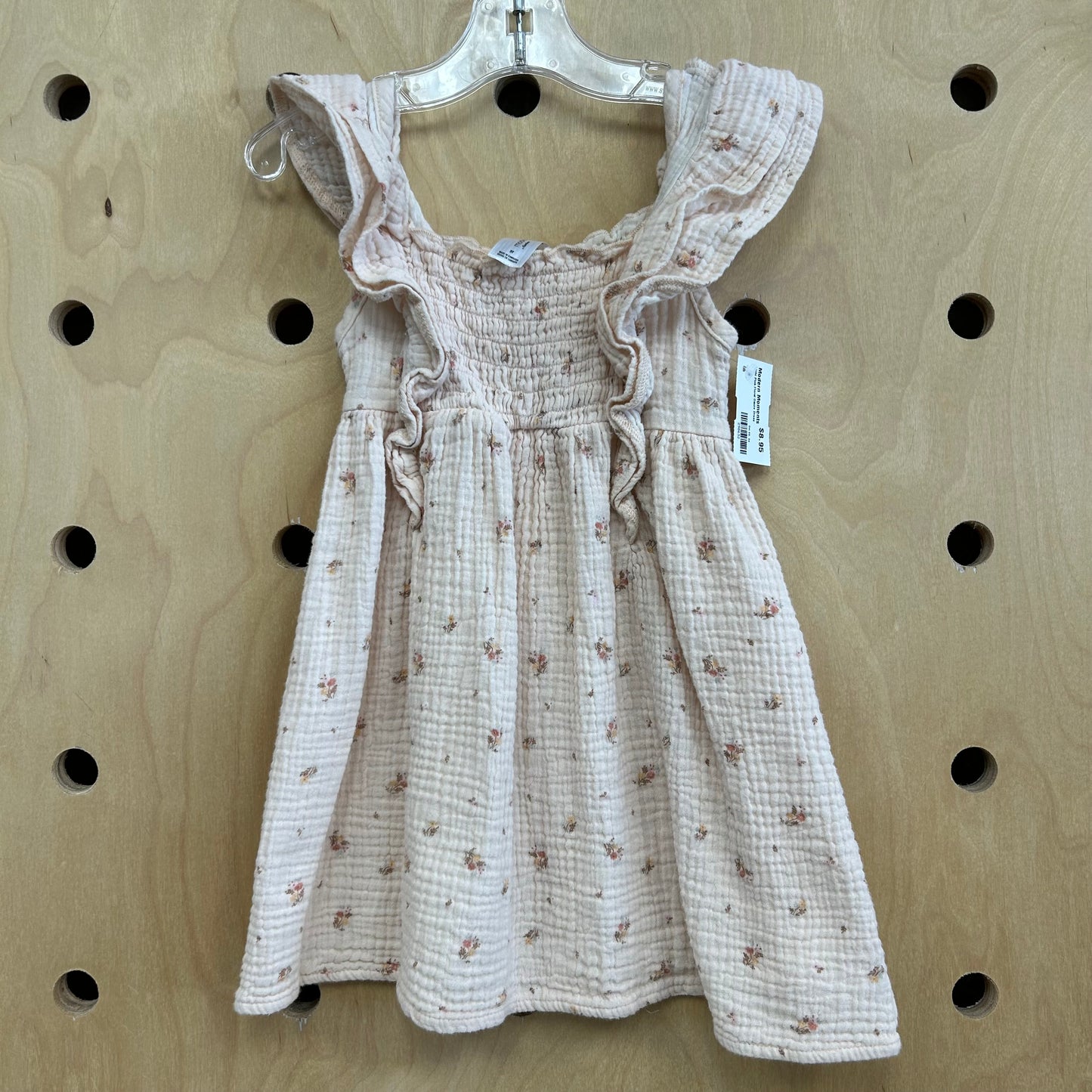Light Pink Floral Gauze Dress