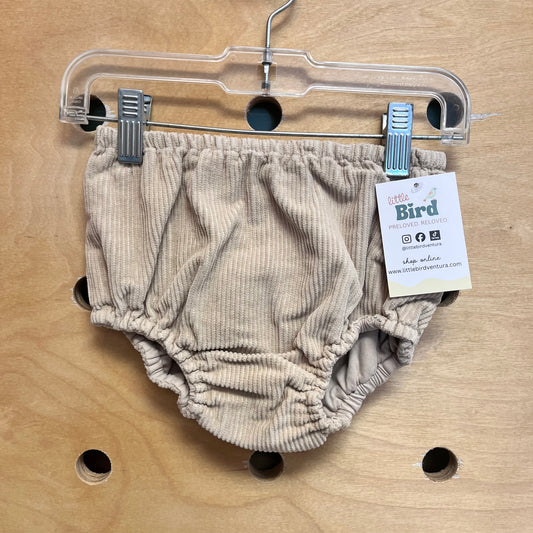 Beige Ribbed Bloomers