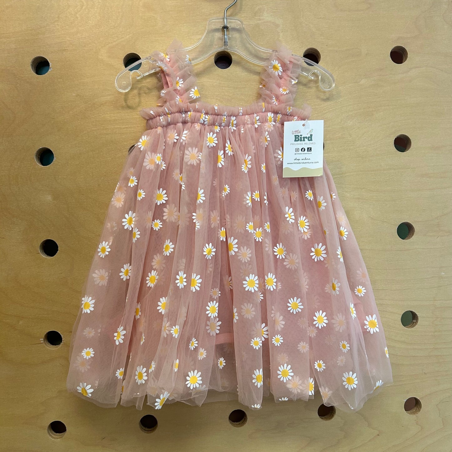 Pink Daisy Tulle Dress
