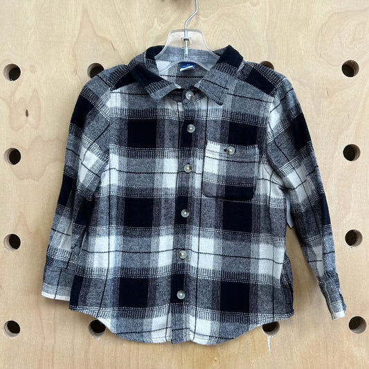 Black & White Plaid Flannel