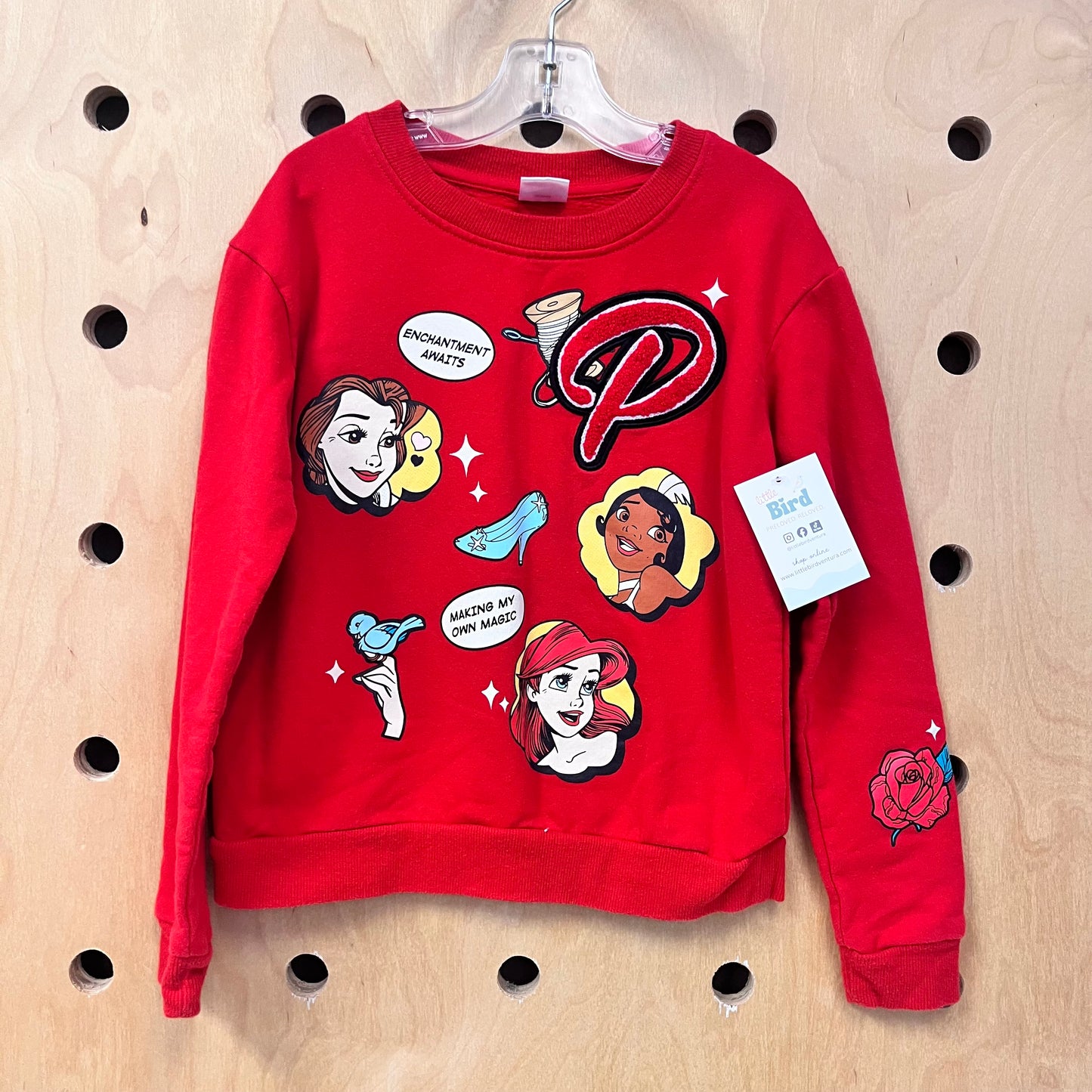 Red Princess Graphic Crewneck