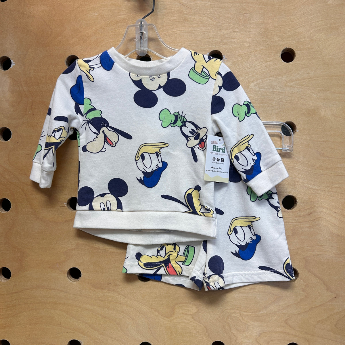 White Mickey & Friends Outfit
