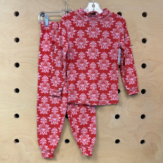 Red/Pink Organic Damask Outfit