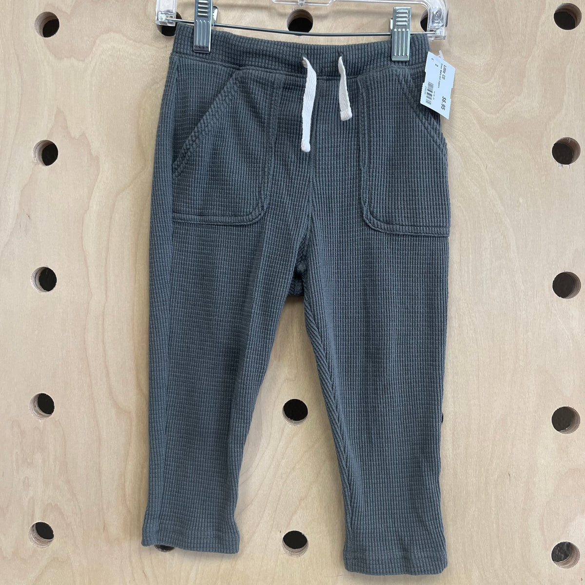Green Waffle Knit Joggers